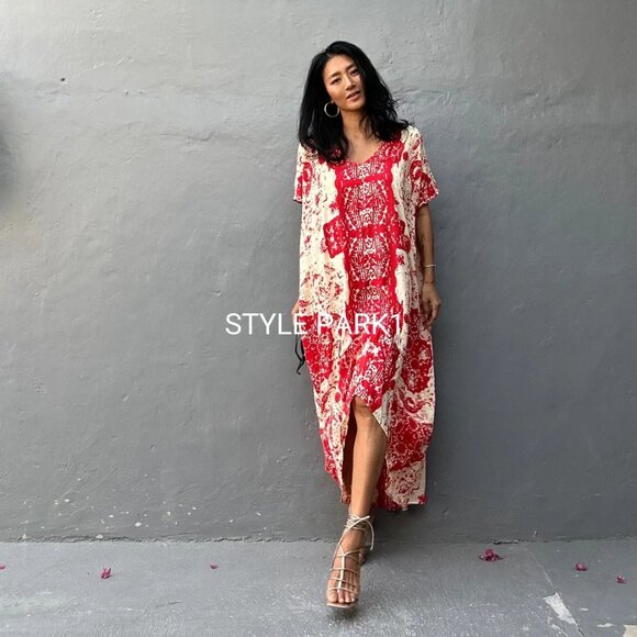 STYLE PARK BOHO MAXI BEACH DRESS - BNWT - ONE SIZE - Picture 5 of 8